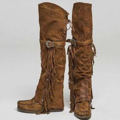 Bohemian Fringe Style - Woman Fashion Winter Boots