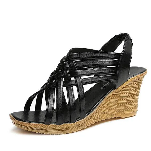 Women's Strappy Wedge Sandals 74482137C